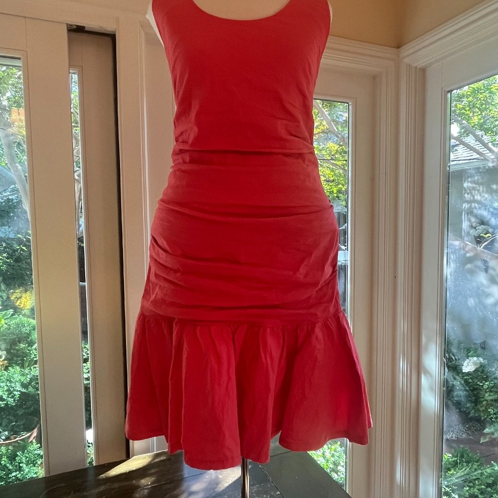 Nicole Miller Linen Spandex Dress